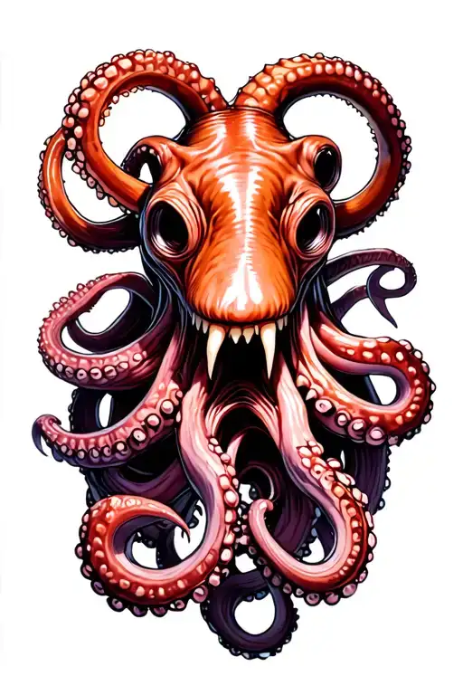 Octopus Tentacles Teeth Claws
