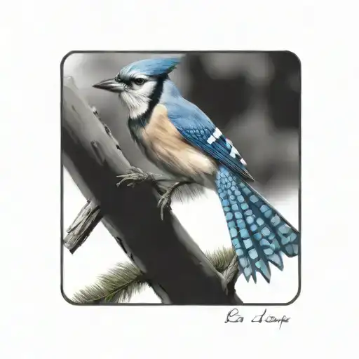 Blue Jay Bird Flying