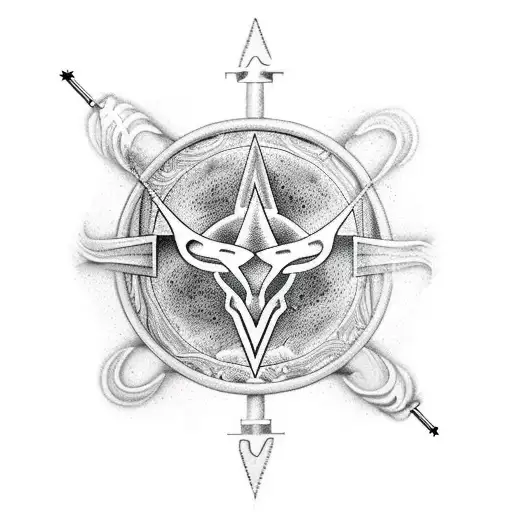 Agnostic Sign With Sagittarius Symbol