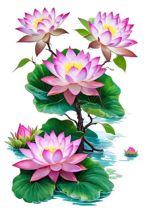Poison Tree With Lotus Flowers