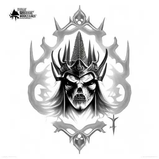 Broken Skull Wearing Jagged Crown From Skyrim