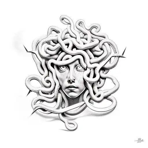 Medusa With A Blindfold