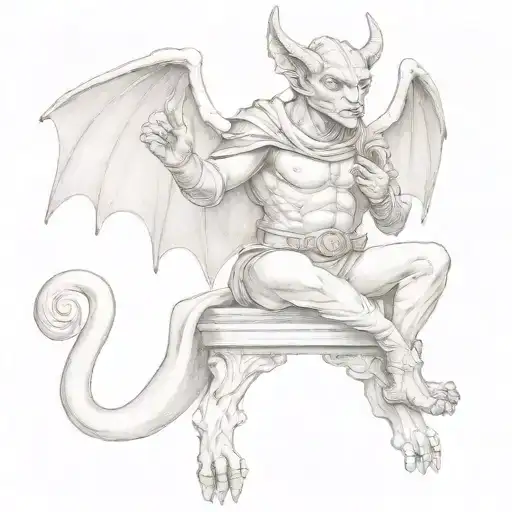 Female Gargoyle Warrior With A Book