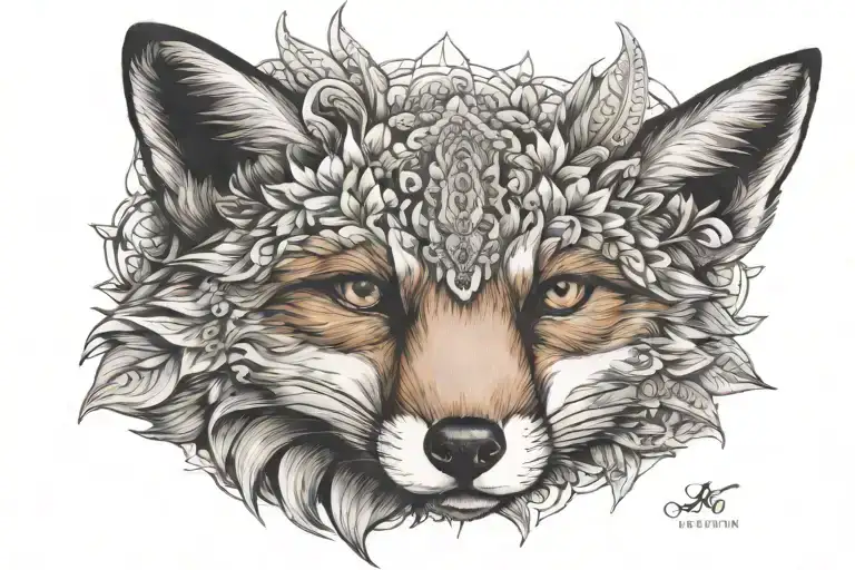 Fox Inside Mandala