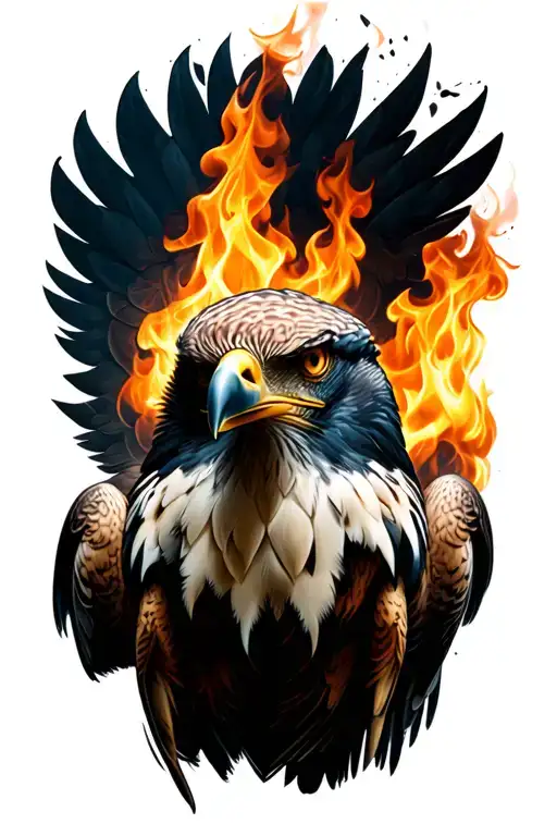 Eagle With Fire Eyes