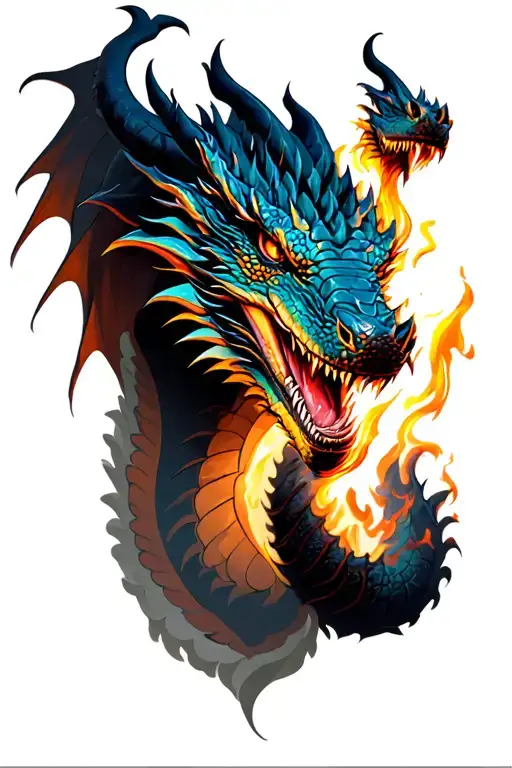 Dragon Spitting Fire