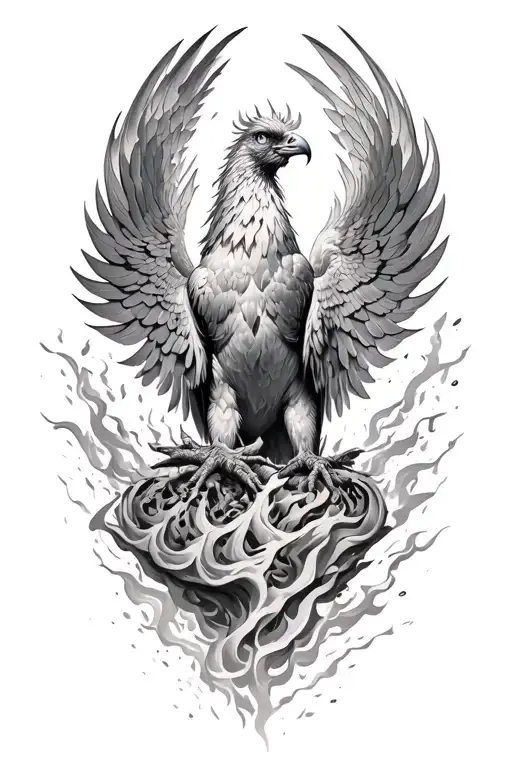 Phoenix Rising From The Ashes