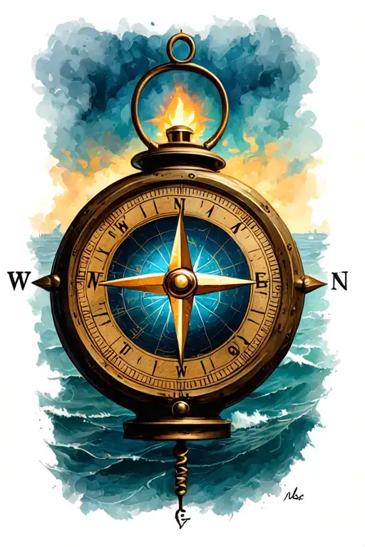 Lantern Sleeve Compass