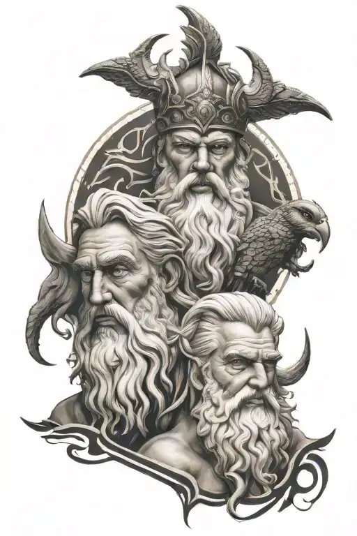Zeus And Odin