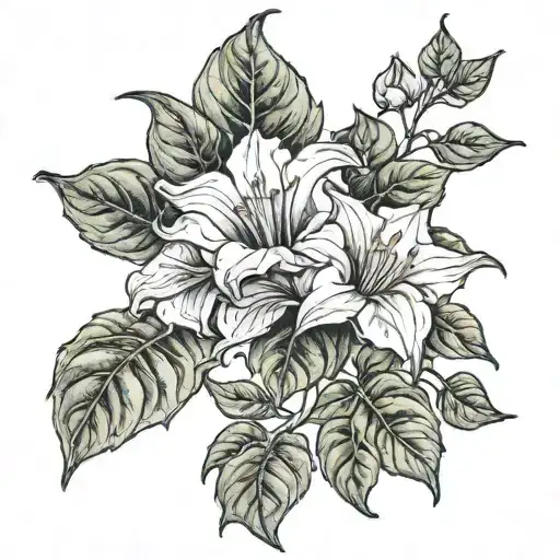 Moonflower Vine Thin Long