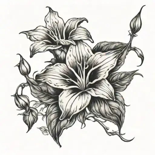 Moonflower Vine Thin Long