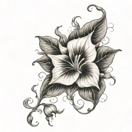 Moonflower Vine Thin Long