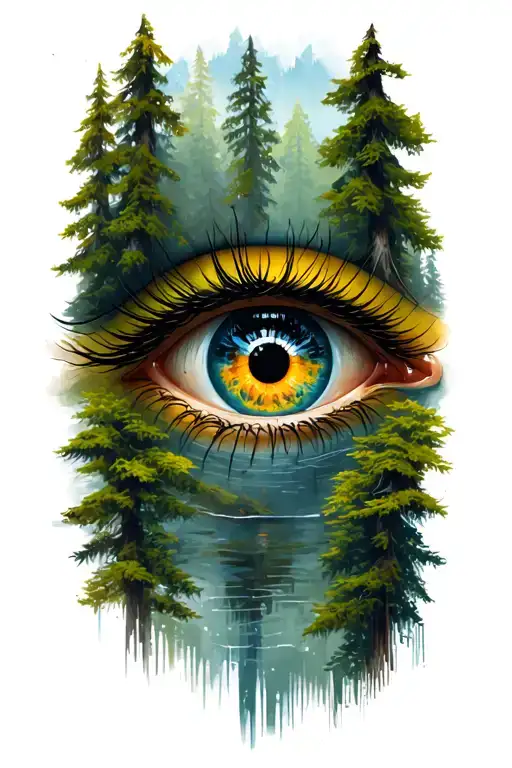 Eye Of The Forest Landscape