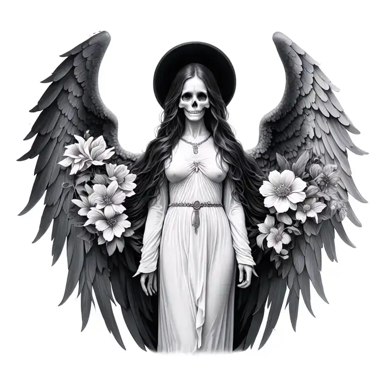 Witchy Religion Lore Sithfloral Path And Angel Wings Of Death