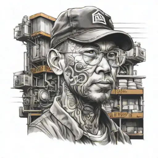 Realistic Portrait Of A Supply Chain Worker With Anime-inspired Elements