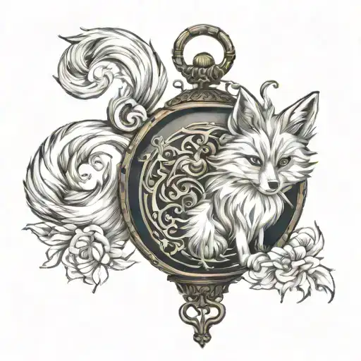 Nine Tail Fox Locket Lantern