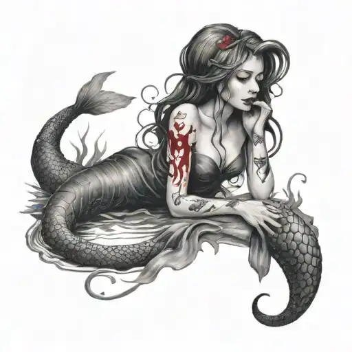 A Bloody Princess With A Flying Mermaid