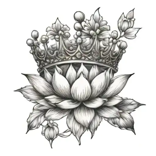 Crown With Lotus Flowers