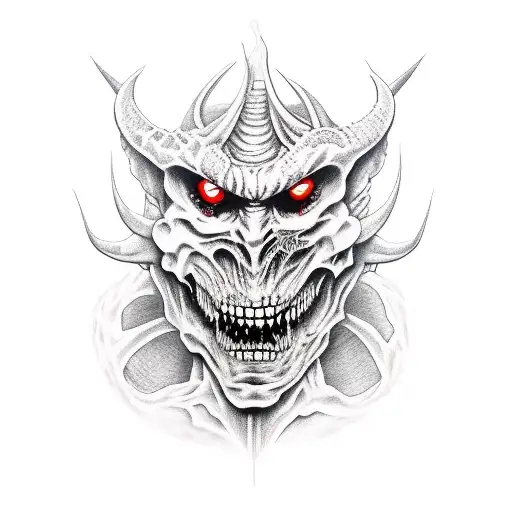 Demon With Horror Character