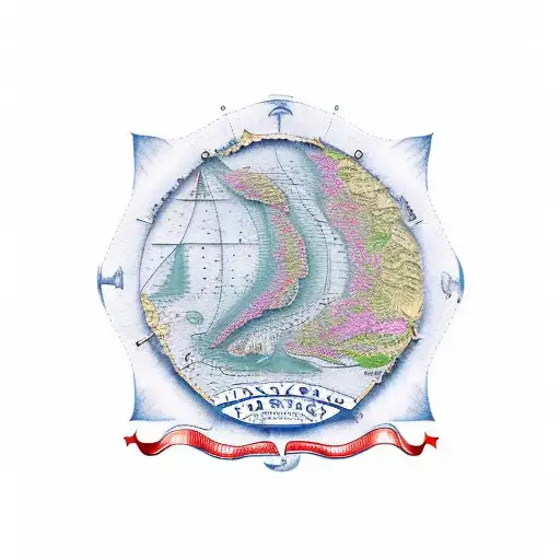 Nautical Chart Of Texas Coast Pirate