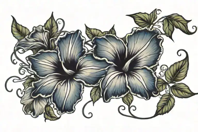 Swirling Morning Glory Vine