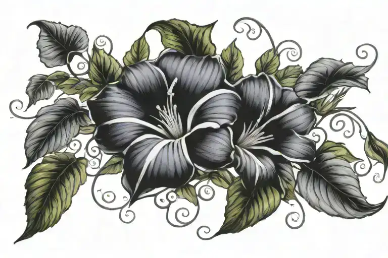 Swirling Morning Glory Vine