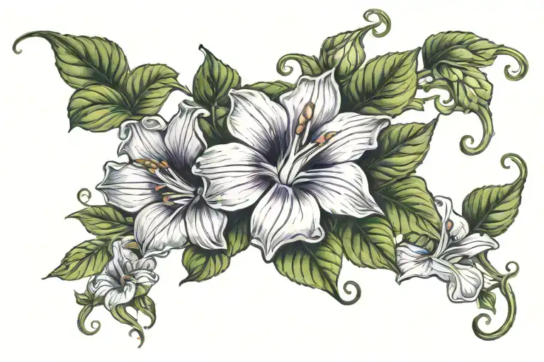 Swirling Morning Glory Vine