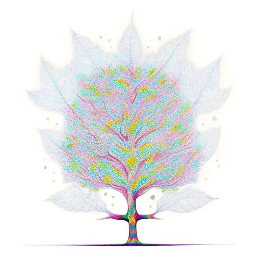 Psychodelic Tree With Leafs
