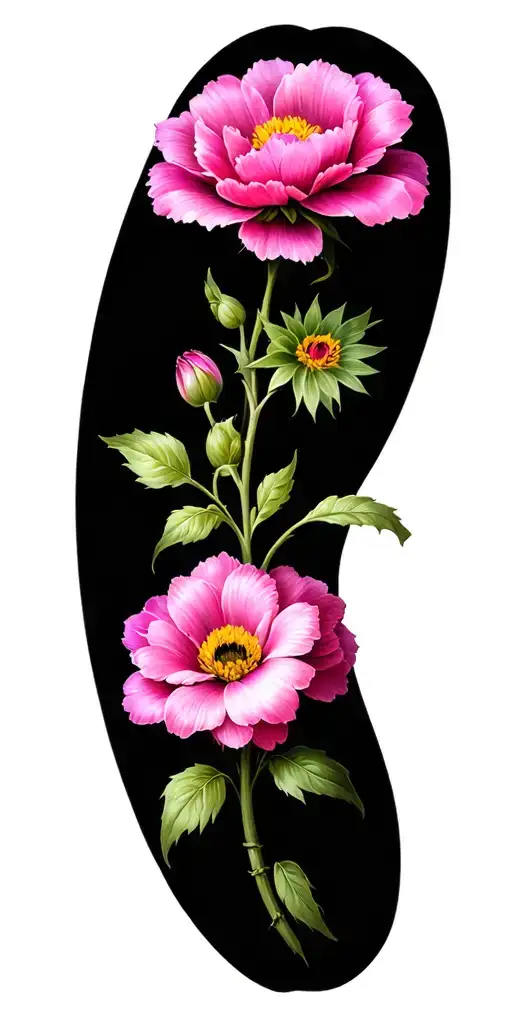 Gothic Flowers Blooming