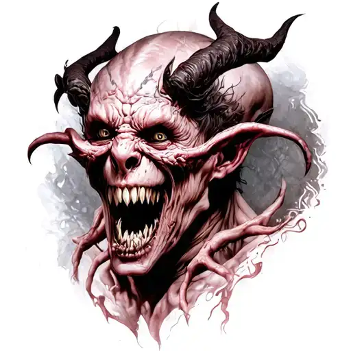 Demon Collecting Soul Leaving The Body