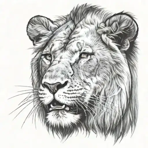 Hungry & Drooling Lion