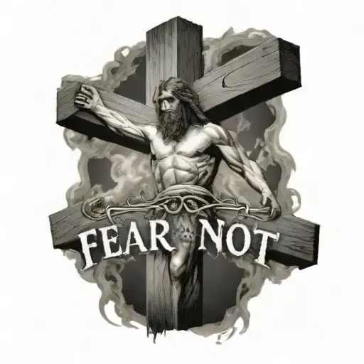 Fear Not With Jesus On The Cross Behind The Words