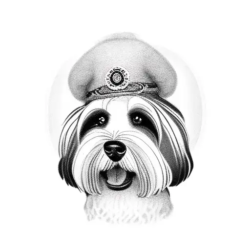 Tibetan Terrier Dog Black