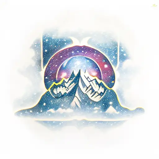 Himalayas With Night Sky Inside A Flying Eagle