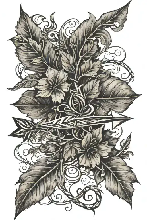 Arrow With Vine Wrapping