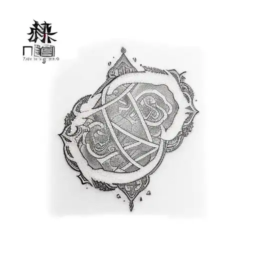 A Black And White Japanese Style Inspired Arm Sleeve