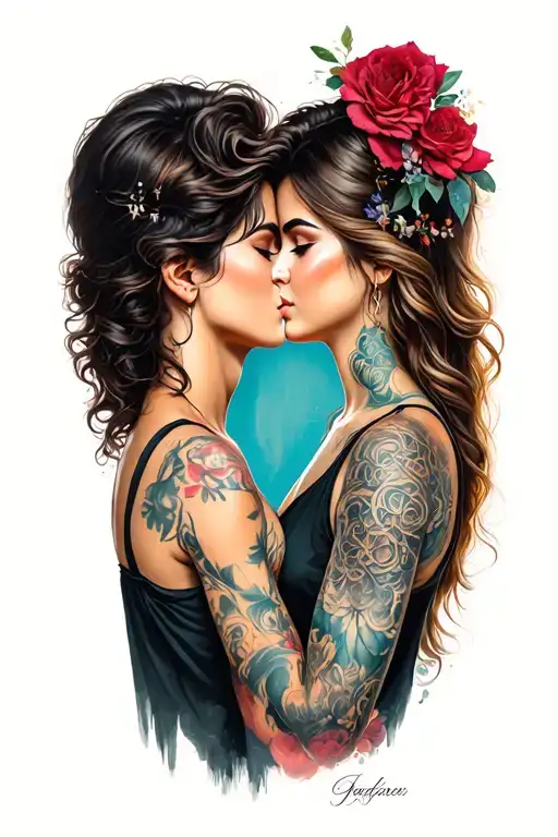 I Want A Girl And A Boy Giving Yourself In Kiss