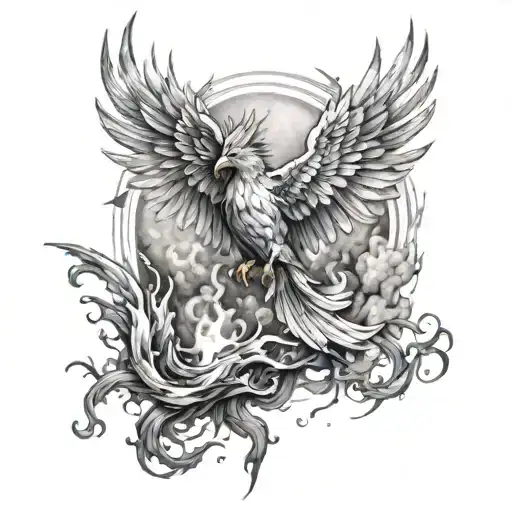 Phoenix Rising From Ashes