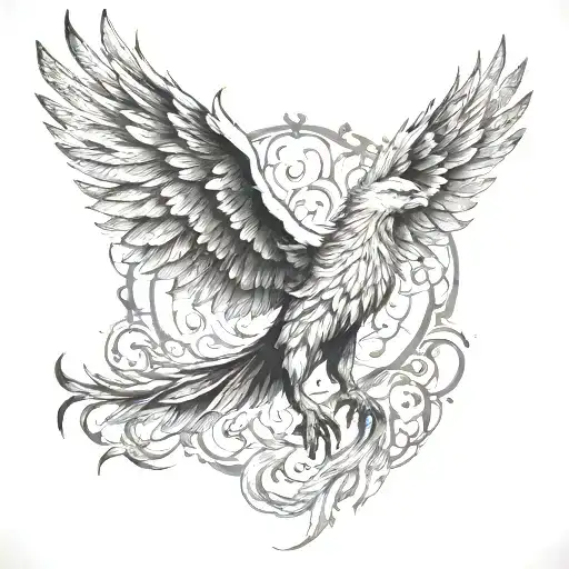 Phoenix Rising Phoenix From Fire