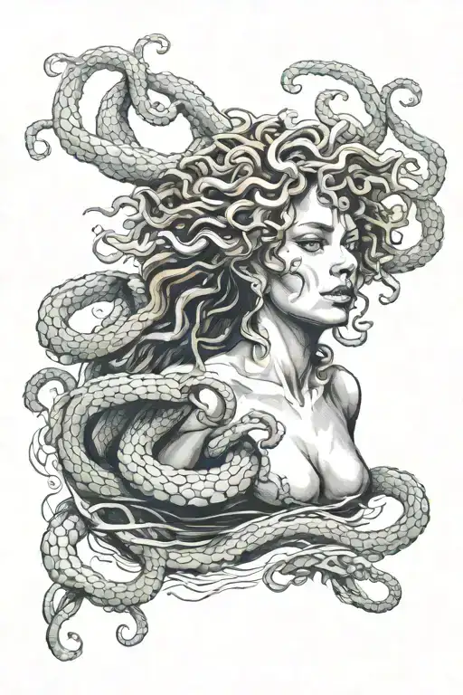 Bathing Medusa