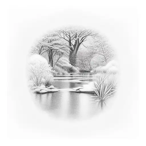 River Through Forest