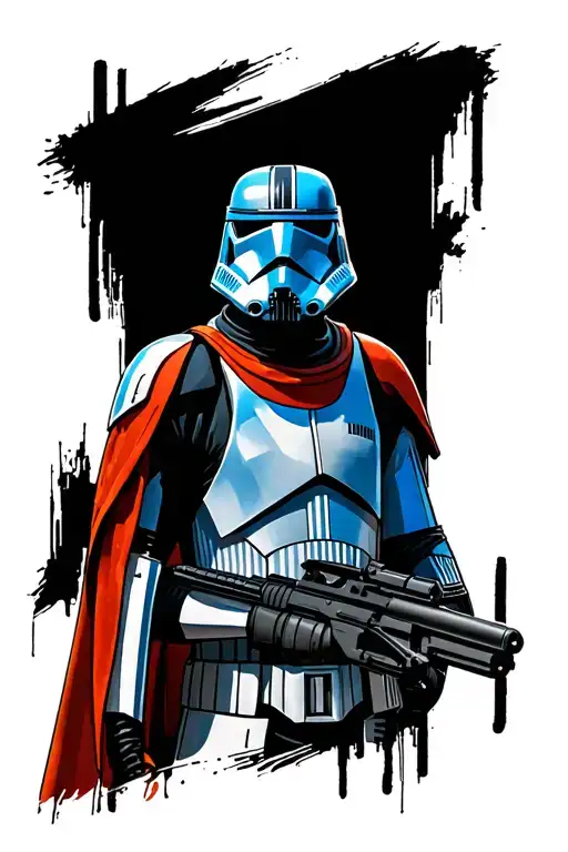 Star Wars Clone Wars Captain Rex And 501St Legion Sleeve