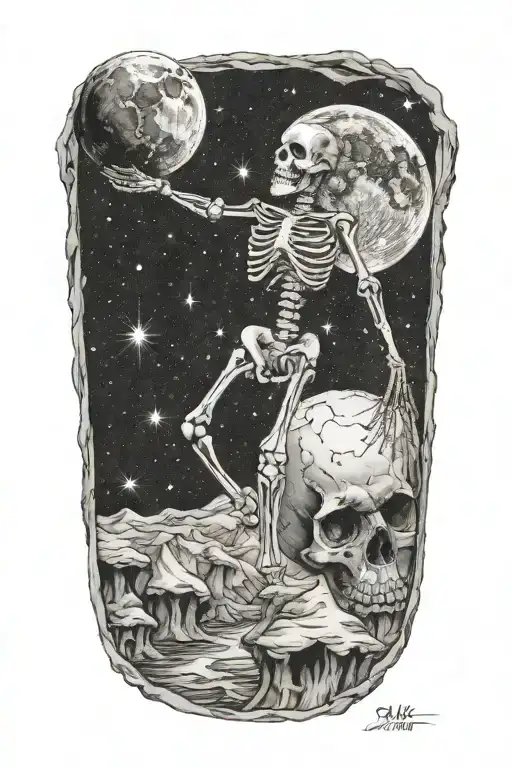 Skeleton Dancing On The Moon