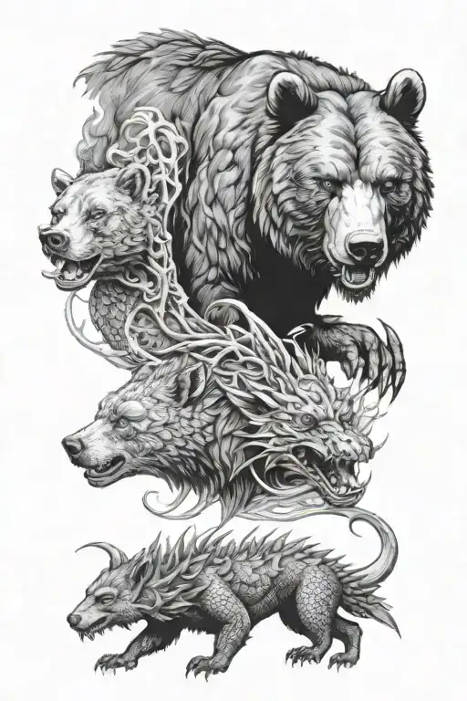 Bears And Dragon