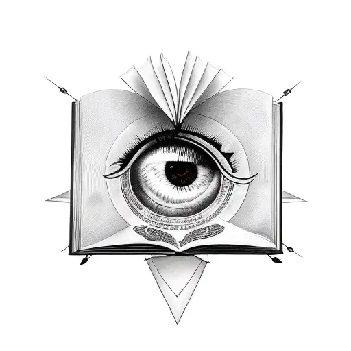 Eye Of Horus On Top Of An Opened Book