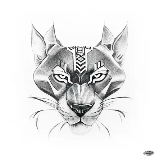 Black Panther Overlooking A Chessboard