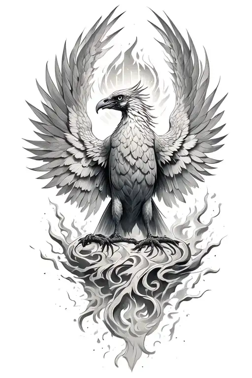 Phoenix Rising From The Ashes