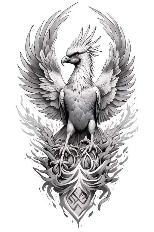 Phoenix Rising From The Ashes