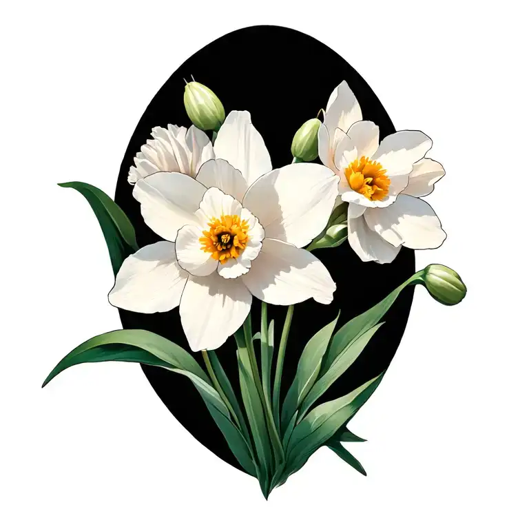 Carnation Narcissus Cosmos Flowers