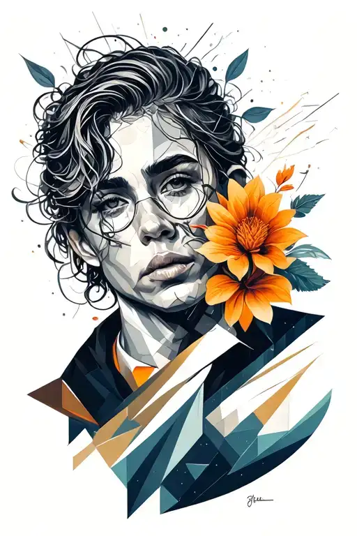 Constant Struggle With Oneself Geometric Style